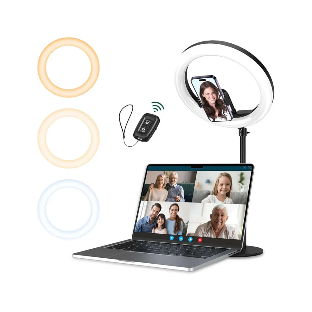 10 Pollici Selfie Anello Luce | Desktop LED Cerchio Luce per Laptop